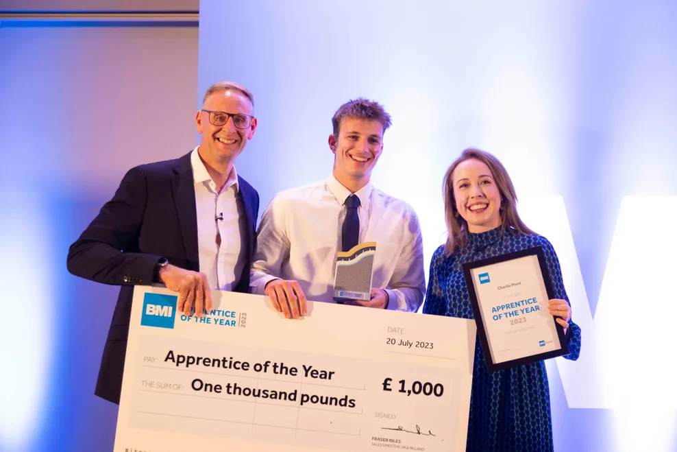 Apprentice of the Year winner in pitched roofing 2023